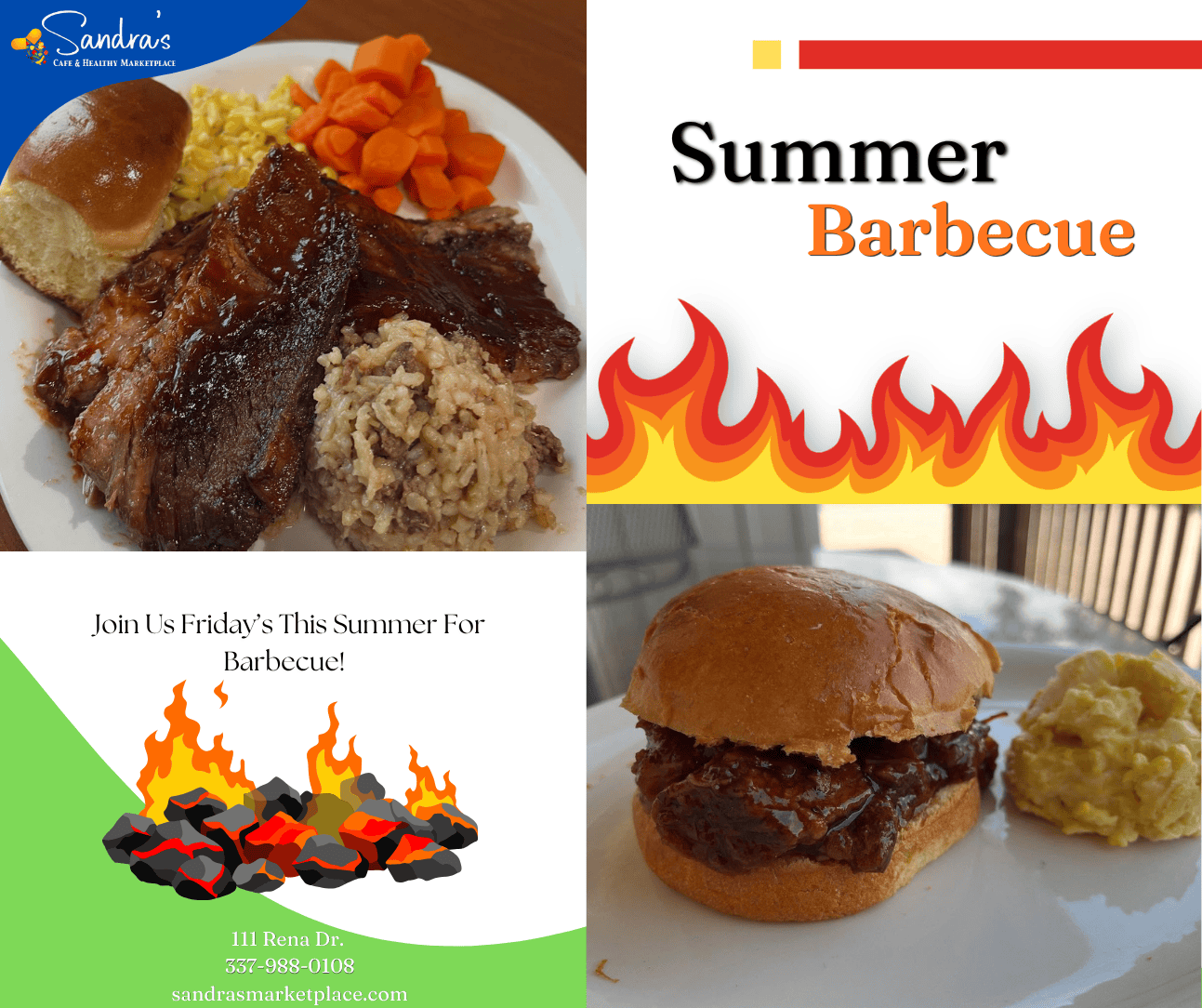 bbq fridays this summer at sandras